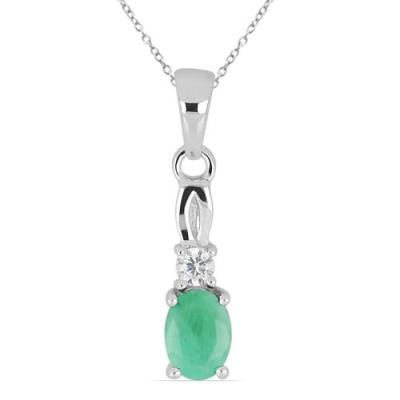 BUY NATURAL GLASS FILLED RUBY GEMSTONE CLASSIC PENDANT IN STERLING SILVER